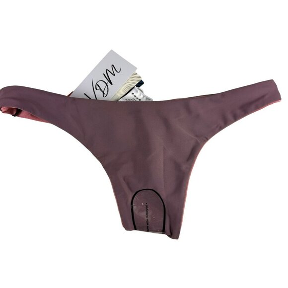 VDM Pink And Purple Reversible Mid-Coverage Bottom Size Medium - Picture 2 of 16